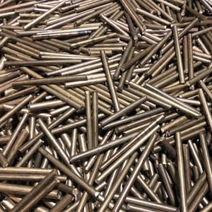 Non-ferrous scrap metal rods for recycling